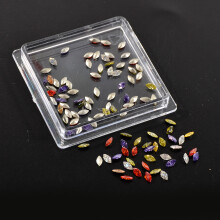 100Pcs Pointed Nail Rhinestones Mini Diamond Nail Charms 3D-02A