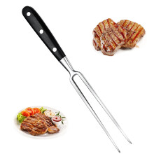 Meat Fork Stainless Steel Grill Fork Serving Meat Roasting Fork Carving Fork with Handle 30 cm for Kitchen Roasting Grill Turkey Dinner