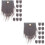 2 Sets Fake Beards And Wood Balls Kits For Gnome Making 6