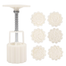 Hand-Pressure Pastry Moon Cake Mold Flower Shape Cookie Stamps