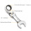 Practical 180Flexible Head Ratcheting Wrench Ratcheting-9mm 6