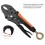 Comfortable Grip Locking Plier Long-Round mouth lifting  7 inch 6