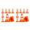 14 Pcs Mini Plastic Traffic Cones For Kids Learning And Play 11
