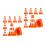 14 Pcs Mini Plastic Traffic Cones For Kids Learning And Play 10