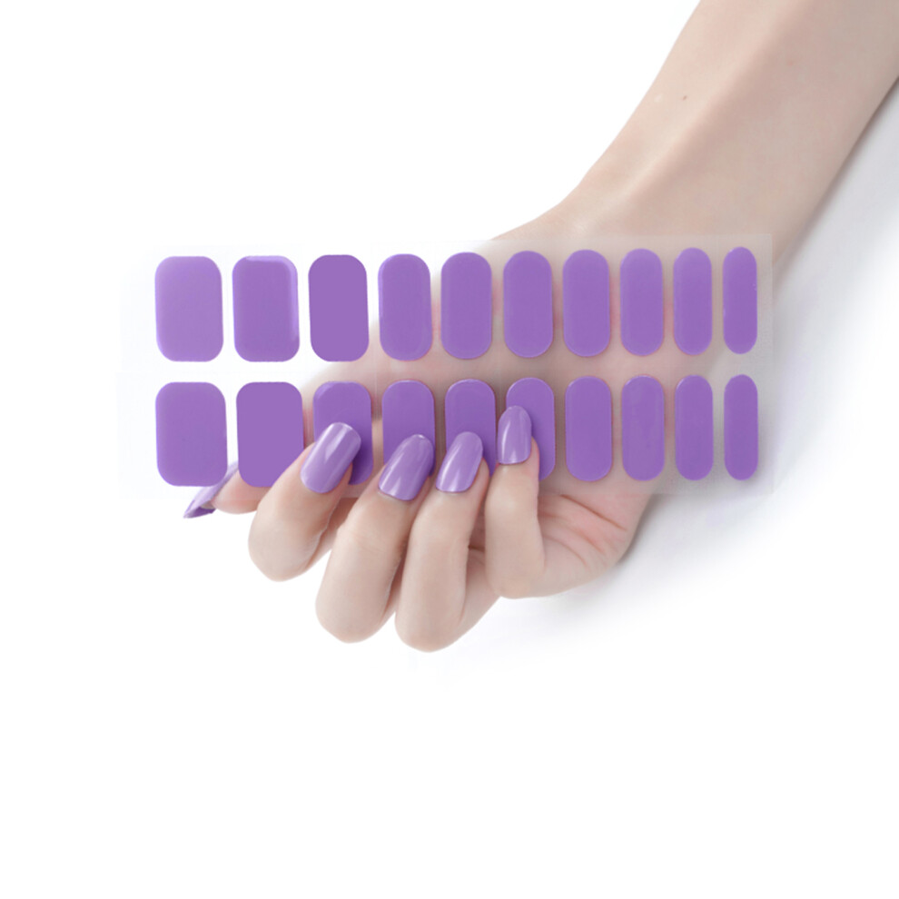20Pcs Self-Adhesive Nail Wraps Nail Gel Polish Strips-BSS41