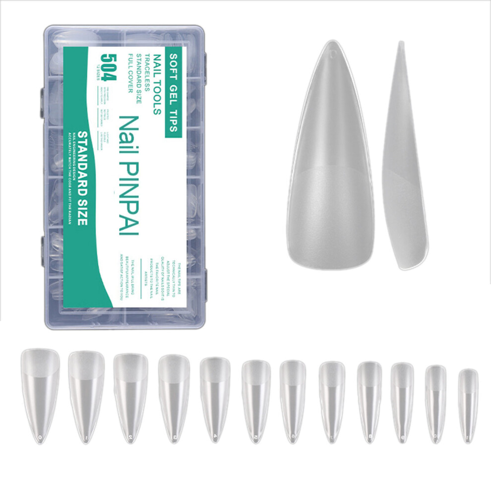Almond/Coffin Nail Tip Full Cover Nail Tip Press On Nail-9