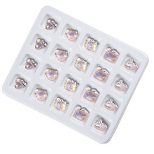 Showcase Your Style with 20pcs Nail Art Gems-Silk cream