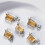 5pcs Rectangular Nail Charms Nails Art Decoration-light blue 7