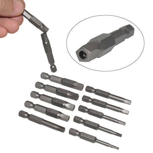 10pcs Versatile Magnetic Screwdriver Bit Set 50mm/2inch Length 2