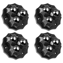 Lot de 4 roulettes auto-adhésives robustes pour meubles et tables, pivotantes à 360, pour appareils de cuisine et chaises pivotantes.