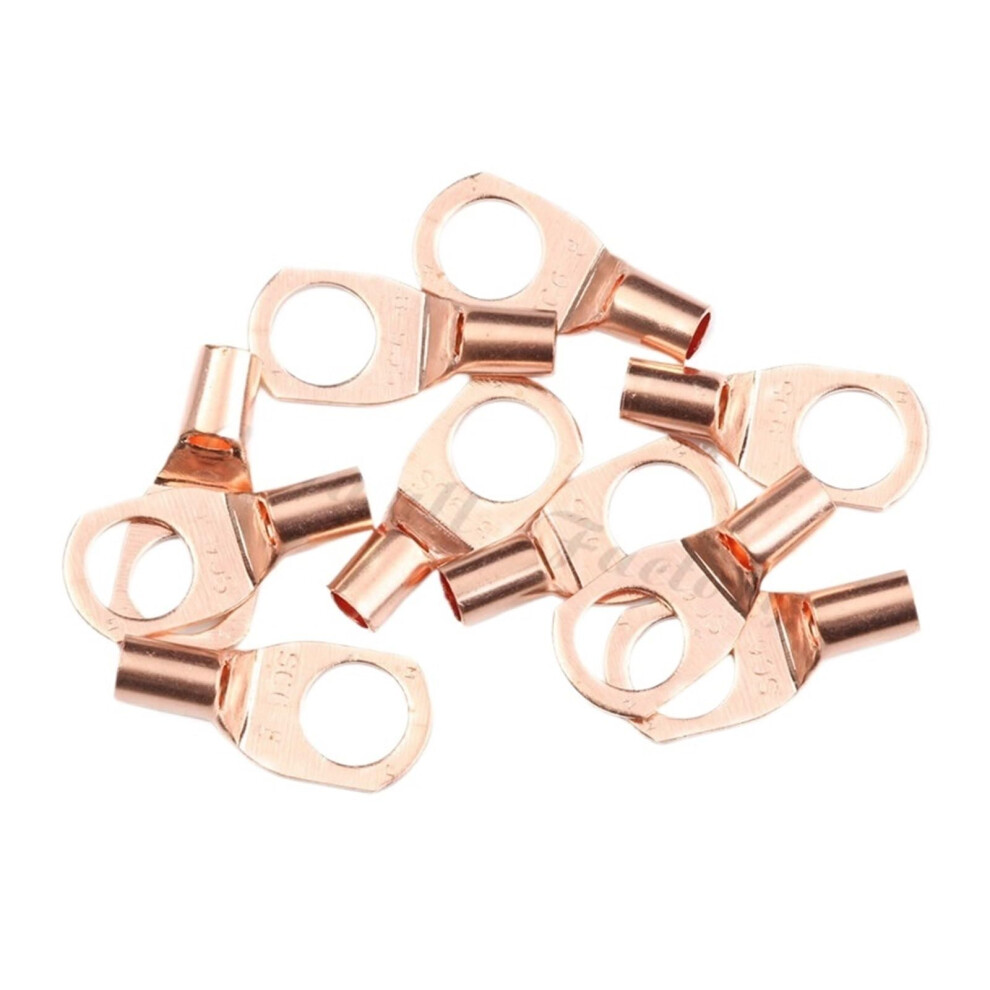 10Pcs/Set Sc68 Sc Terminals Tinned Copper Lug Ring Seal Wire Cable Crimped/Welding Connectors Assorted Kit Ref: 7483 9001264187743