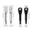 Portable Multitools Keychain Screwdriver-white silver 2