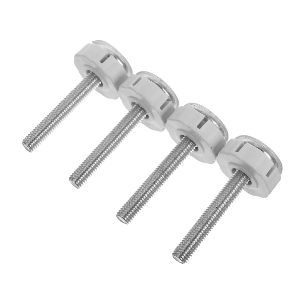 4 pieces of partial screw bolts for child gates, pet isolation fences, easy tallation, robust elegant design for stairs.