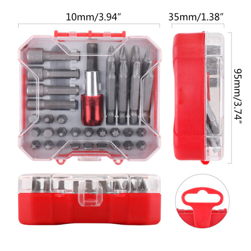 Durable 34pcs Security Bit Set Comprehensive Hex Star 2