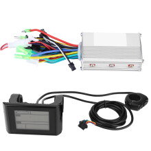 Controlador de motor brushless com display LCD, à prova d'água, com controle de velocidade estável e dissipação de calor para bicicletas e