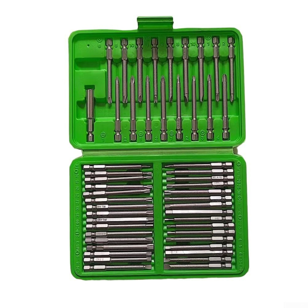 50Piece Screwdriver Bit Set With Magnetic Holder For Applications With Extended Reach 9119770062093