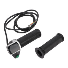 Poignée d'accélérateur pour vélo électrique, écran LCD, affichage de la puissance, design ergonomique et durable, étanche, poignée