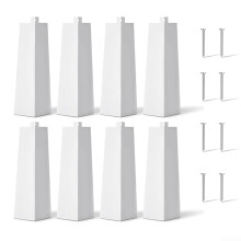 8 pieces aluminum side corners with nails for seamless application in your outdoor projects