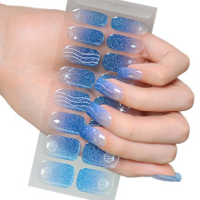 Gels semi-durcis bandes de vernis à ongles Gels-JQ028