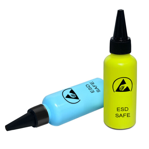 65ml ESD Anti Static Solvent Bottle with Needle-Yellow 65ML 2