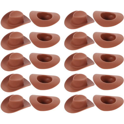 120 Unidades Sombreros Vaqueros Pequeños Para Muñecas Manualidades