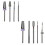 5/6Pcs Nail Drill Bit Set Tungsten Steel Nail-five piece set 3