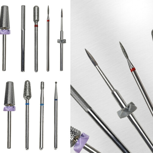 5/6Pcs Nail Drill Bit Set Tungsten Steel Nail-five piece set 1