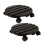 2Pcs Plant Stand Wooden Plant Roller with Lockable Caster Wheels 1
