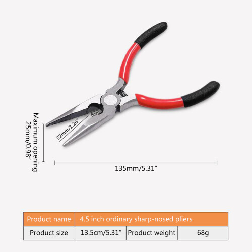 Carbon Steel Needle Nose Pliers Hand Tools DIY Atomizer Tool 2