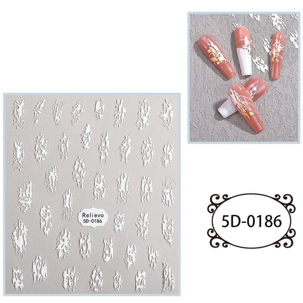 Nail Embossed Nail Sticker Self-Adhesive Nail Art-5D186