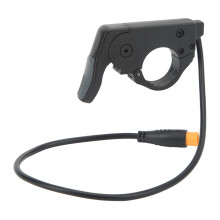 Acelerador de polegar para bicicleta elétrica com plugue à prova d'água, controle de aceleração suave para guidão universal, construção