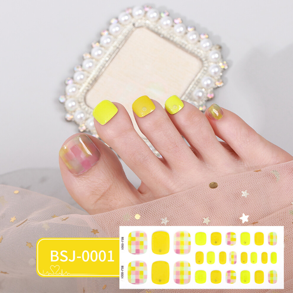 Self-Adhesive Gel Nails Sticker Gel Nail Strips Full Nail-BSJ01