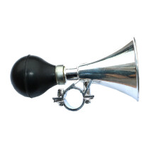 Clacson a pressione in metallo con scritta "Clear the Way", clacson distintivo per biciclette e golf cart, clacson ad aria vintage dall'aspetto