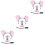3 Sets Decoratieve Olifantsoor Hoofdband Stropdas Rokje 7