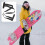 1Pc Portable Black Snowboard Strap Adjustable Nylon Ski Carry Harness 5
