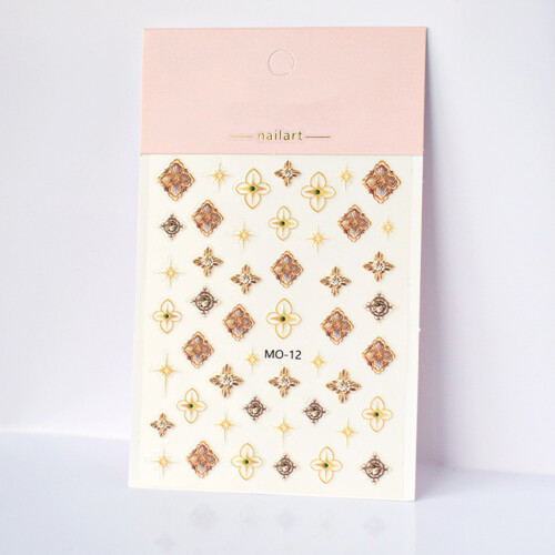Bronzing Goud Zilver Stickers Nagelstickers-Bronzingsticker plus 1
