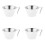 4Pcs Stainless Steels Espresso Coffee Extraction-Frosted white 1