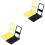 4 Pcs Mini Platform Truck Model Decorative Small Scale 5