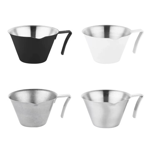 4Pcs Stainless Steels Espresso Coffee Extraction-Frosted white 1