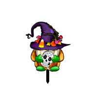 Acryl Halloween Heks Gnome Yard Sign Multifunctioneel-TYU203C