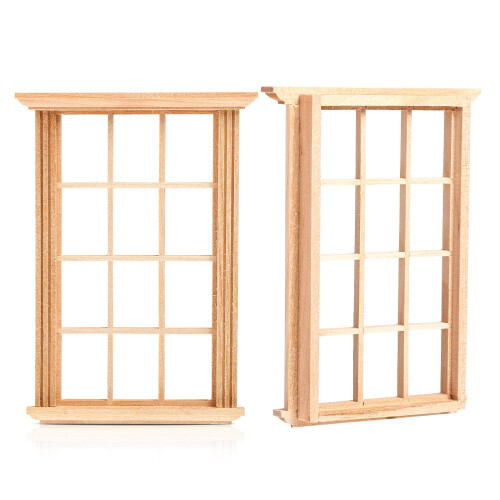 12 Unidades Mini De Ventana Para Casa De Muñecas 1/12