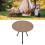 Klappbarer runder Campingtisch aus 12