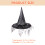 2Pcs Halloween Witch Hat Costume Prop Party Decor 11