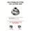 (red rhinestone pattern grinder five stars) 1pc High Quality Handheld Coffee Grinder, with Internal Digital Adjustable Setting 5