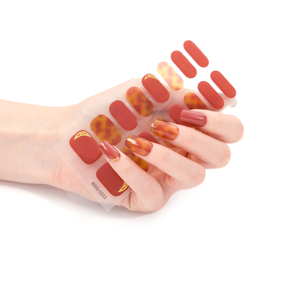 16Pieces/sheets Nail Polish Strips for Women-BSG233