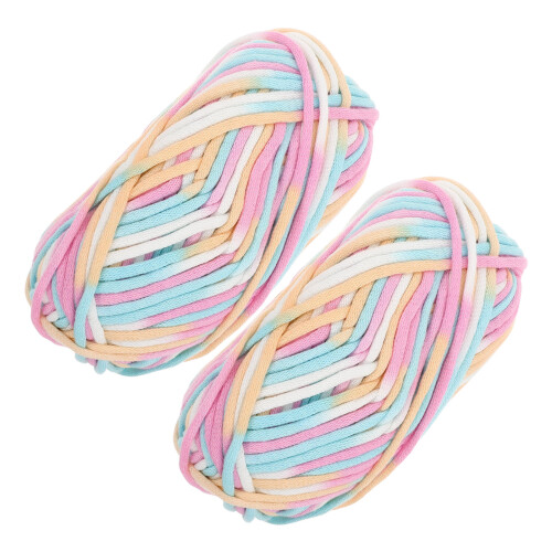 4 Pcs Core-Spun Cotton Knitting Thread For Sweaters And Scarves