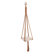 Plant Hanger Indoor Outdoor Hanging Basket Cotton Rope-apricot