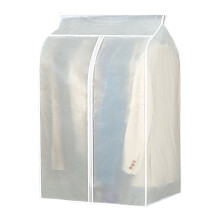 Eleganti sacchetti porta abiti con cerniera rinforzata, in materiale PEVA traslucido, per soluzioni di guardaroba moderne.