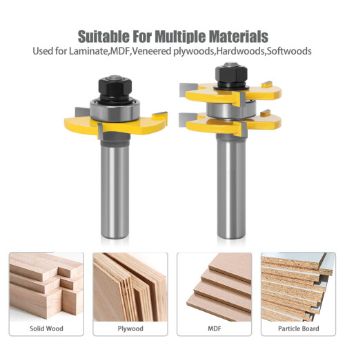 Επαγγελματικό εργαλείο ξυλουργικής, ρυθμιζόμενο φρέζα σε σχήμα Τ, ευέλικτη 2