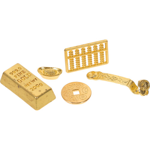 3 Sets Miniature Copper Abacus Tiny Jade Ware 2